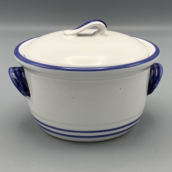 Vtg Country Blue International House Individual Pig Covered Dish w/Lid Farmcore - Picture 5 of 10